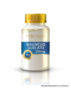 Magnésio Quelato 200Mg 120 Cápsulas