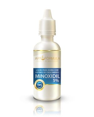 Loção para Barba com Fatores de Crescimento Com Minoxidil 5% - 100ml